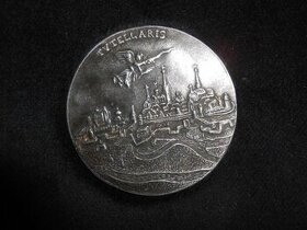 Replika jednostranná pamětní medaile města Plzně pr.4,5cm