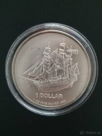 Silver dollar 1 OZ Cook Islands Bounty 2014