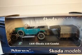 Abrex model 1/43 Škoda L&K 110 tři karosářské varianty