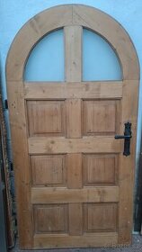 Prodám staré dřevěné dveře 100cm - 1