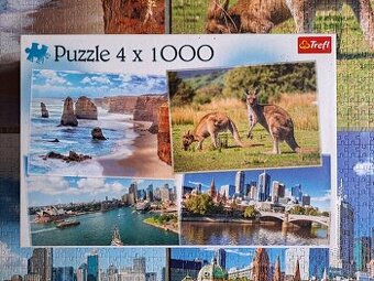 Puzzle 4x 1000 Trefl/Austrálie