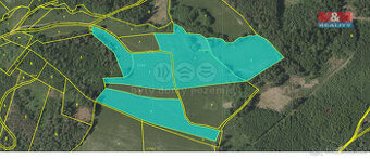 Prodej zemědělských pozemků, 55426 m², Strážov