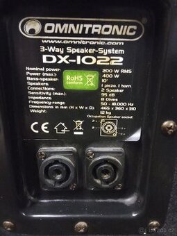 Prodám 3 reproduktory OMNITRONIC