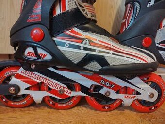 Stylové Inline brusle Sulov vel. 40-41, větší kolečka 90mm