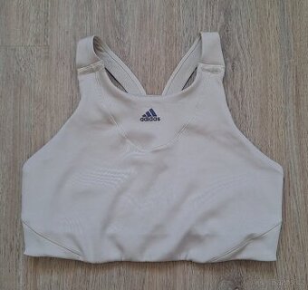 Béžový sportovní top Adidas - 1