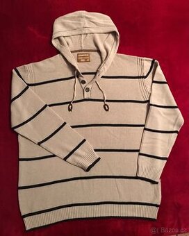 SPRINGFIELD unisex svetr s kapucí – stylové pruhy, nový