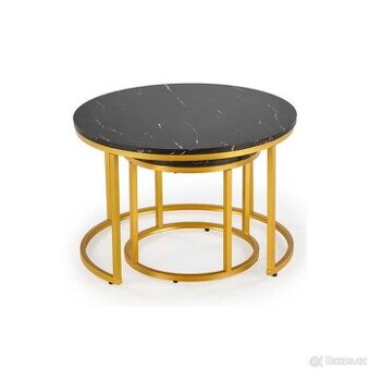Design konferenční stolky kulaté 60 cm a 40 cm
