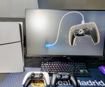 Ps5 slim digital 1TB + Monitor