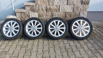Alu kola 5x112 r17 Dijon orig. Vw Golf VII - zimní pneu