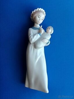 Porcelán figurka " Matka s dítětem" Španělsko- Rex Valenci