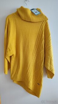 Dámský dlouhý asymetrický svetr zn. Kixmi vel. XS