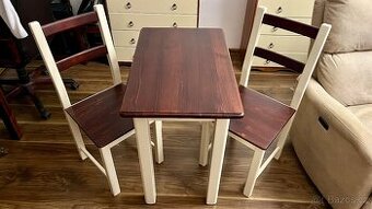 Stul z masivu + zidle