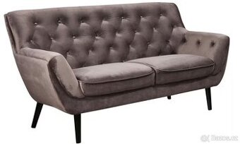 POHOVKA CHESTERFIELD – ŠEDÁ / ČERNÁ