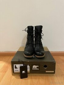 Černé kožené boty Sorel vel. 38