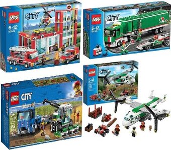 Lego sety hasicska stanice transportni letadlo kombajn