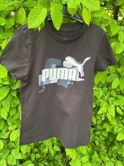 Dívčí černé tričko Puma velikost 140 - 1
