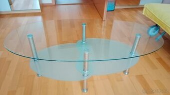 konferenční stolek skleněný