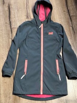 Dívčí softshellový kabát Loap s fleecem 134-140