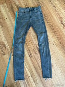 ZARA dámské šedé džíny