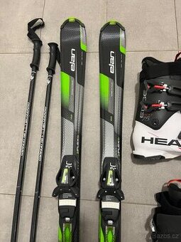 Lyže Elan E FLEX 5 (152 cm)  + hůlky Blizzard