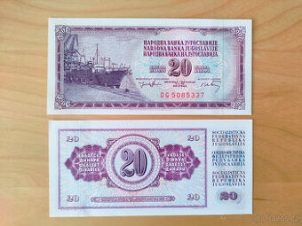 Jugoslávie - 20 dinárů
