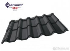 Plechová střešní krytina Diament Eco Plus černý odstín