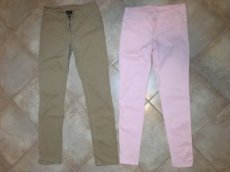 Set béžové a růžové kalhoty vel.36 - 1