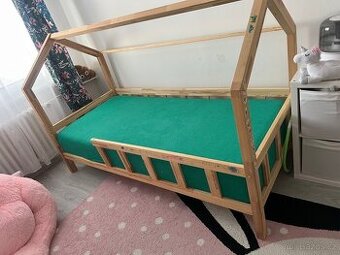 Domečková Postel 90x200 Elis design borovice.