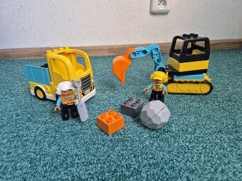 Lego Duplo Náklaďák a pásový bagr