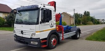 MERCEDES BENZ ATEGO 1224 hákový nosič + hydr. ruka