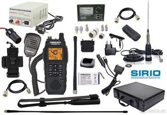 Profesionální CB radio sestava připravená k provozu
