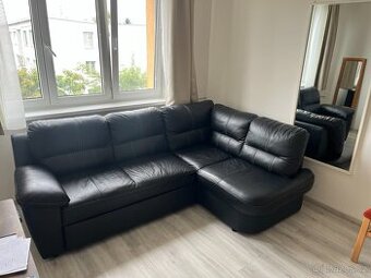 Kožený rohový gauč 234 x 160