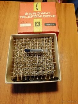 Telefonní žárovka 12V 50mA T6,8 - balení 100ks.