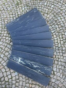 Levný dřevěný obklad Zpuchřelá barva - vintage černá