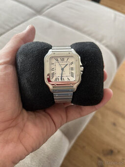 Hodinky Cartier Santos Medium z nerezové oceli unisex - komp
