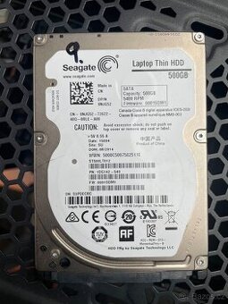 HDD Seagate Laptop Thin 500 GB, 2,5 SATA