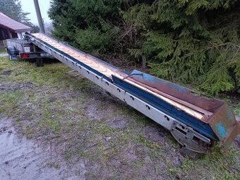 Lehký hliníkový pásový dopravník, délka 6,2 metrů