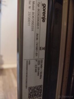 Gorenje vestavná trouba