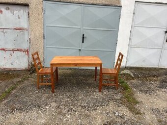 Jídelní set IKEA JOKKMOKK – stůl + 2 židle