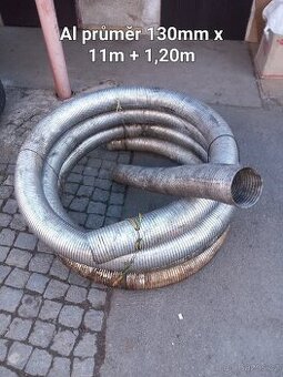 Hliníková hadice, průměr 130mm.