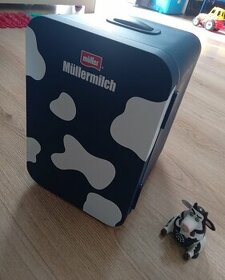 Mini chladnička/lednička Müllermilch - NOVÁ + dárek