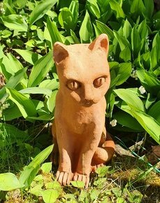 Zahradní socha kočka od výtvarnice jen jeden kus original
