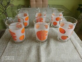 6ks Nové skleničky zn.Banquet, Juicy Orange