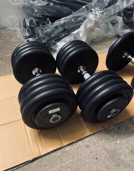 Pogumovaný jednoruční činky - 2x 24kg