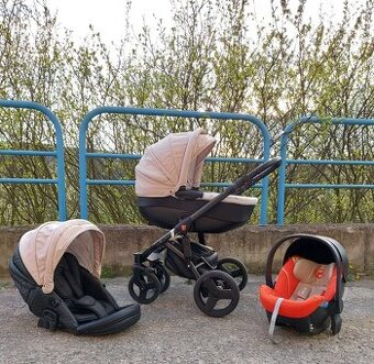 Kočárek Tudore trojkombinace - autosedačka Cybex