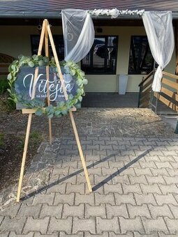 3x Svatební cedule se stojany