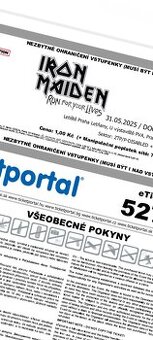 Vstupenky na Iron Madein