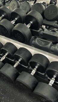 Sada 2,5kg - 50kg - Profi Pogumovaný činky - Celkem 1050kg