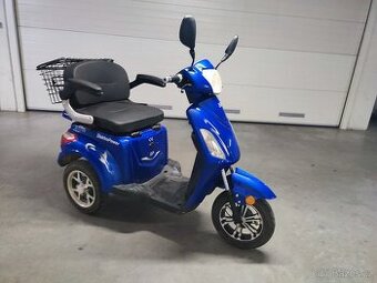 Elektrická tříkolka De Luxe 5, dědictví, 800 km,plně funkční