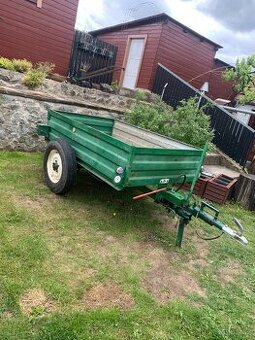 SKLOPNÝ VLEK ZA TRAKTOR / ČTYŘKOLKU TAŽNÝ KLOUB "ŽEHLIČKA"